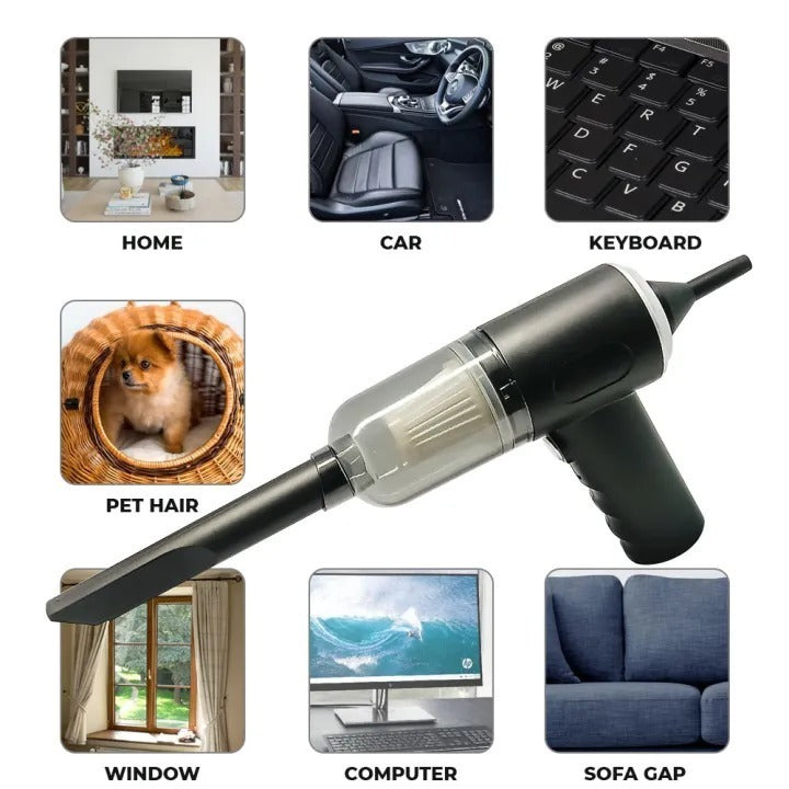 3-in-1 Portable Wireless Vacuum Cleaner AS-228 – Handheld Car & Home Vacuum