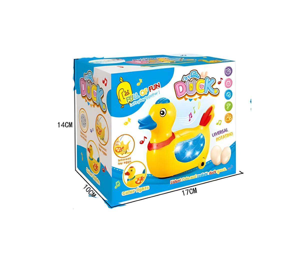 Musical Electric Lay Eggs Duck Toy for Kids