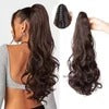 Long Wavy Claw Clip Ponytail Extension | Natural Looking Heat Resistant Hair Extension for Women