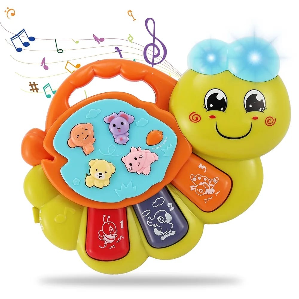 TOEY PLAY Baby Musical Piano Keyboard with Caterpillar