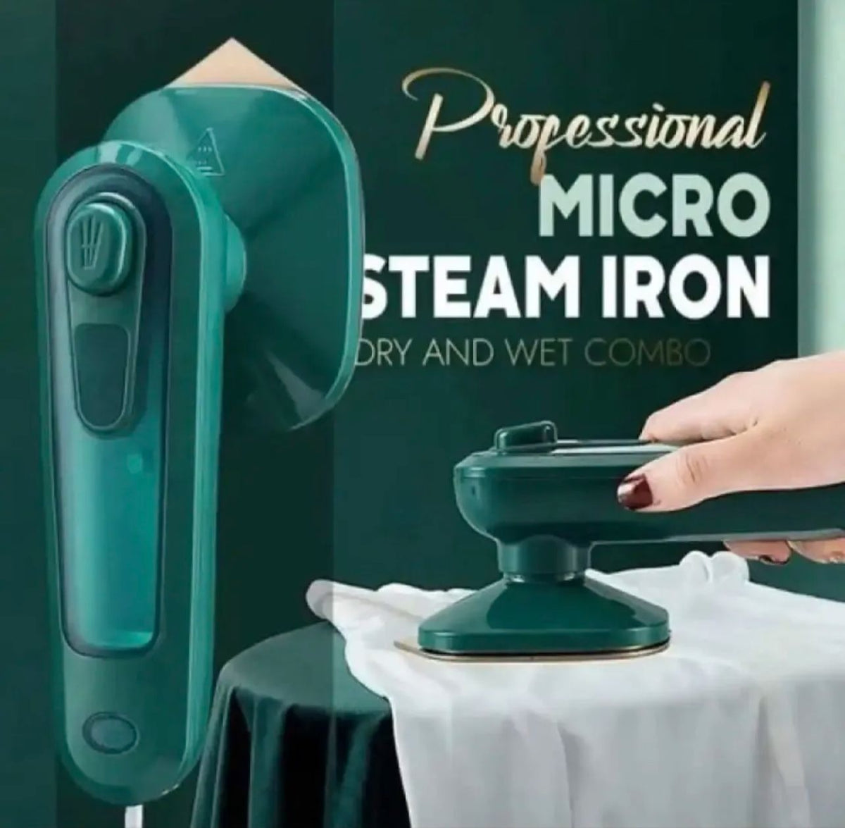 Professional Micro Steam Iron – Portable Handheld Garment Steamer